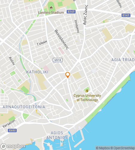 Map of scavenger hunt walking tour for Waves & Wonders: The Limassol Hunt