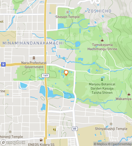 「ザ・ナラ・セレニティ・ハント」のスカベンジャーハントウォーキングツアーマップ