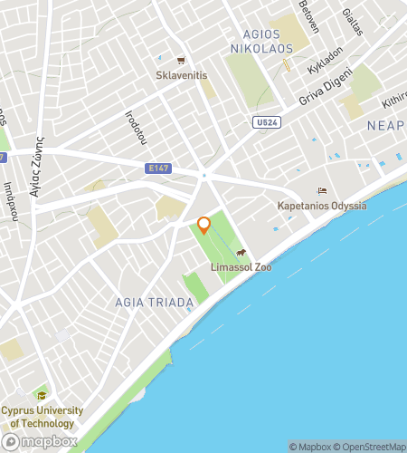 Map of scavenger hunt walking tour for Waves & Wonders: The Limassol Hunt