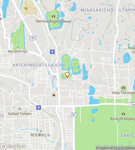 Map of scavenger hunt walking tour for The Nara Serenity Hunt