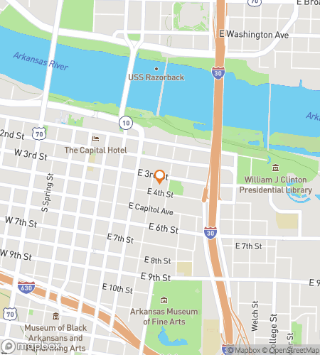 Little Rock'ta Büyük Eğlence için hazine avı yürüyüş turu haritası