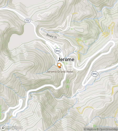 Térkép a Jerome-ing Around the Wild West kincskereső séta túrához