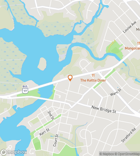 Map of scavenger hunt walking tour for Jacksonville Riverfront Rides & Breezy Boardwalks