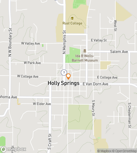 Map of scavenger hunt walking tour for Holly Hunts & Hometown Hysteria