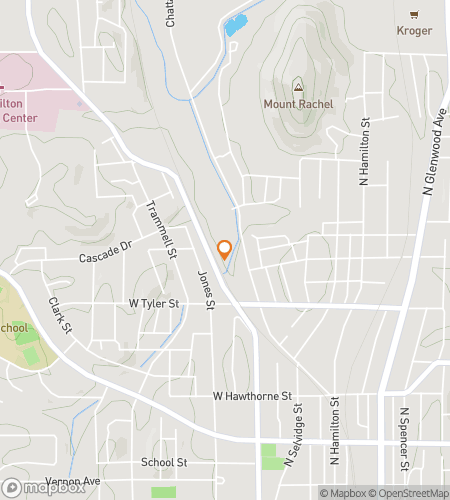 Map of scavenger hunt walking tour for Dalton Carpet Capital City Quest