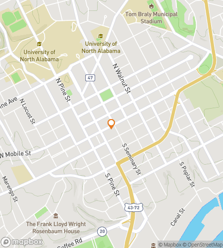 Map of scavenger hunt walking tour for The Florence of the South