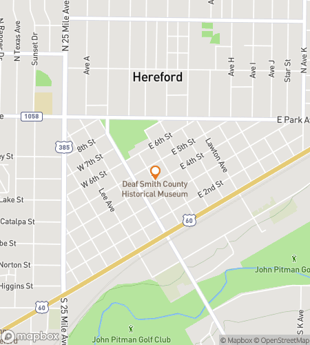 Map of scavenger hunt walking tour for Herefords Downtown Cattle Quest