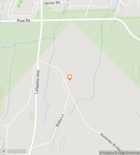 Map of scavenger hunt walking tour for Fort Oglethorpe Funtastic Scavenger Hunt