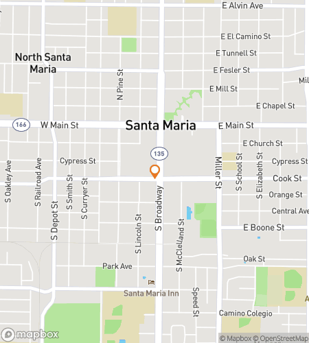 Map of scavenger hunt walking tour for Santa Maria: Rails, Ripples, and Revelations