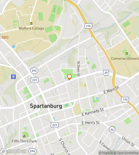 Map of scavenger hunt walking tour for The Terrier Trail: Wofford College Hunt