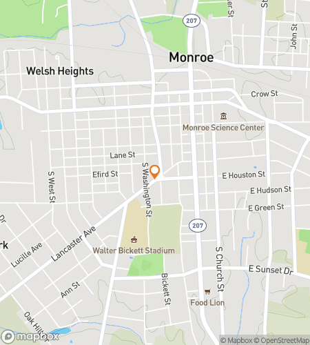 Map of scavenger hunt walking tour for When in Mon-Roam: The Downtown Hunt