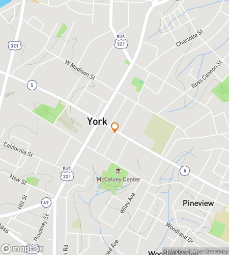 Hartă a turului pietonal cu vânătoare de comori pentru Orașul Trandafirului Înflorit