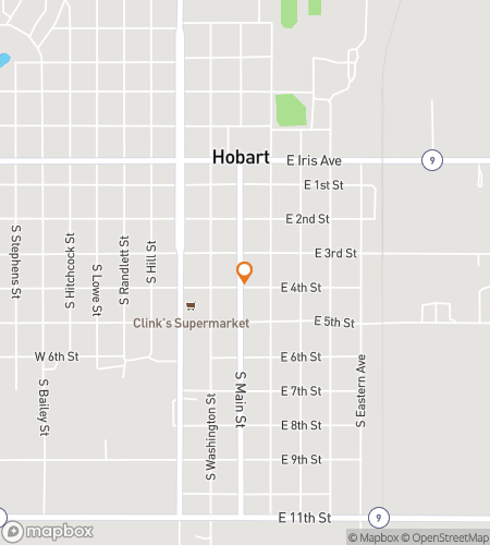 Map of scavenger hunt walking tour for Hobart‘s Hoppin‘ Treasure Hunt