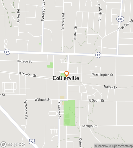 Map of scavenger hunt walking tour for Colliervilles Quest of Curiosity