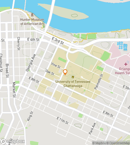 Térkép a Feathers & Findings: The Chattanooga Clue Chase kincsvadászat gyalogtúrához