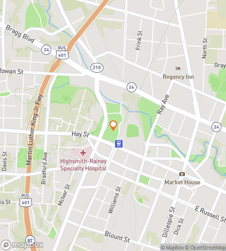 Map of scavenger hunt walking tour for The Glories of Fayette