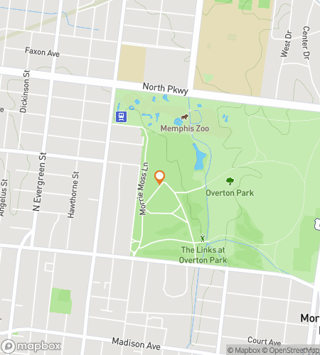 Map of scavenger hunt walking tour for Historical Journey Through Memphis