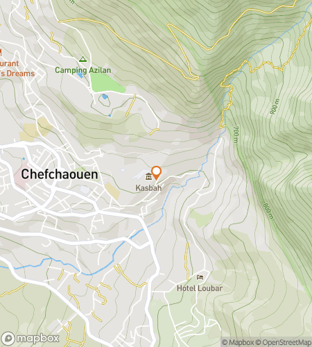 Map of scavenger hunt walking tour for Chefchaouen, Morocco Cultural Discovery Hunt