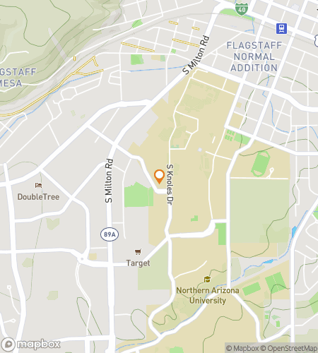 Map of scavenger hunt walking tour for Lumberjack Legends: NAU Hunt