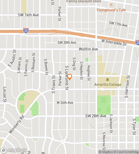 Map of scavenger hunt walking tour for Wolflin Historical District Scavenger  Hunt