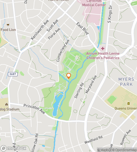 Map of scavenger hunt walking tour for Freedom Park Discovery Challenge: Rails, Trails & Tales!