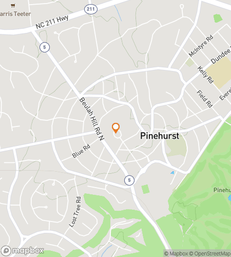 Mappa del tour a piedi della caccia al tesoro per Pine Time to Shine&colon; The Prime Pinehurst Hunt