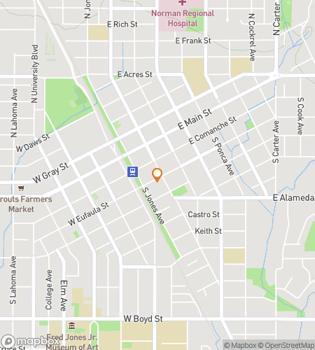 Map of scavenger hunt walking tour for Norman Nook‘s Treasure Trek