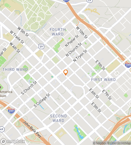 Карта пешеходной экскурсии-квеста для «Битвы за Аптаун в Шарлотте»