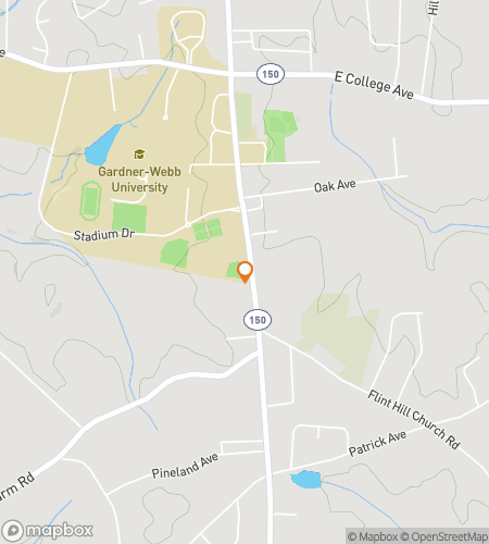 Map of scavenger hunt walking tour for Gardner-Webb University Hunt