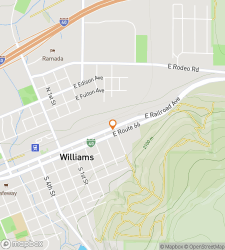 Térkép a Williams Whimsical Wild West Hunt kincskereső gyalogtúrához