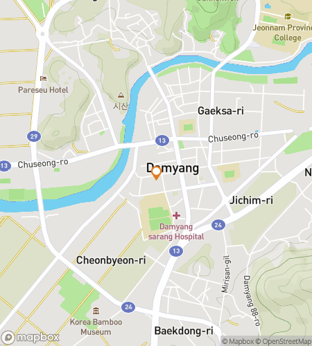 แผนที่ทัวร์เดินล่าสมบัติสำหรับการล่าสมบัติ Damyang