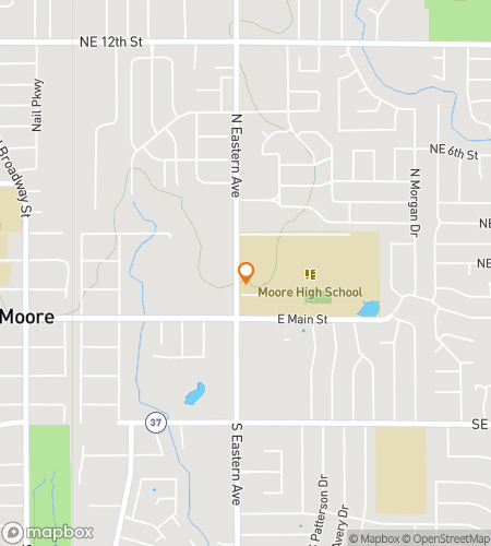 Map of scavenger hunt walking tour for Moore Clues&comma; Please