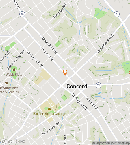 Map of scavenger hunt walking tour for Concord‘s Covert Caper Hunt