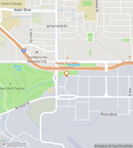 Kävelykierroksen aarteenetsintäkartta Soaring Sooner Scavenger Search -tapahtumaan