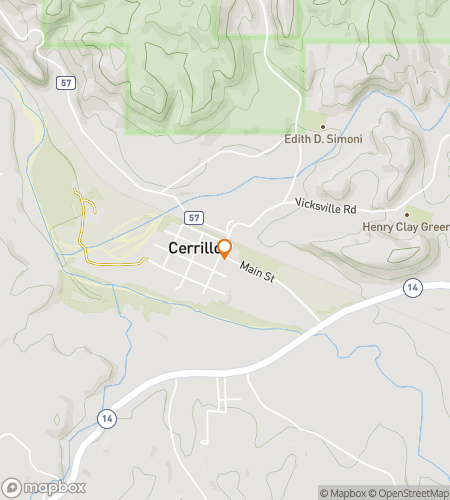 Map of scavenger hunt walking tour for Diggin’ Downtown Cerrillos