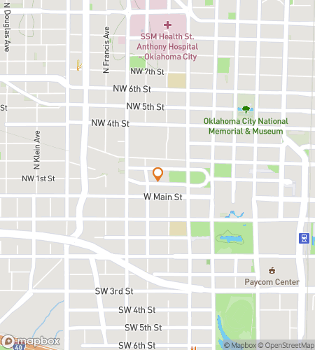 Map of scavenger hunt walking tour for Wild Western Art