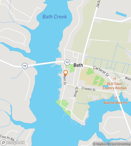 Map of scavenger hunt walking tour for Bath's Bustling Treasure Hunt