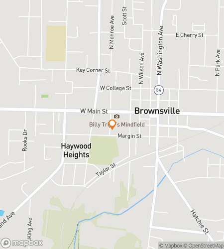 Map of scavenger hunt walking tour for Brownsville Bonanza Bash