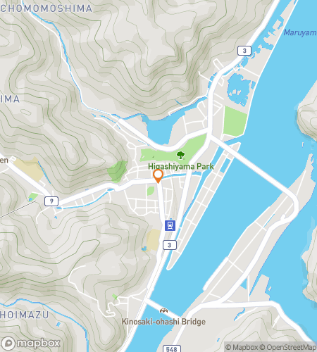 Mapa pěšího prohlídky pro pátrání po Kinosaki Onsen Scavenger Hunt