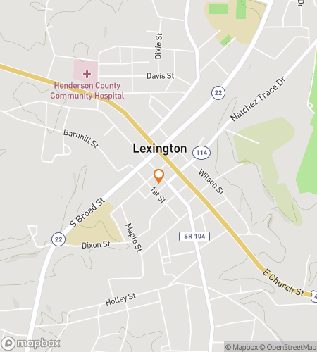 Map of scavenger hunt walking tour for Lexington Loot & Giggle Galore