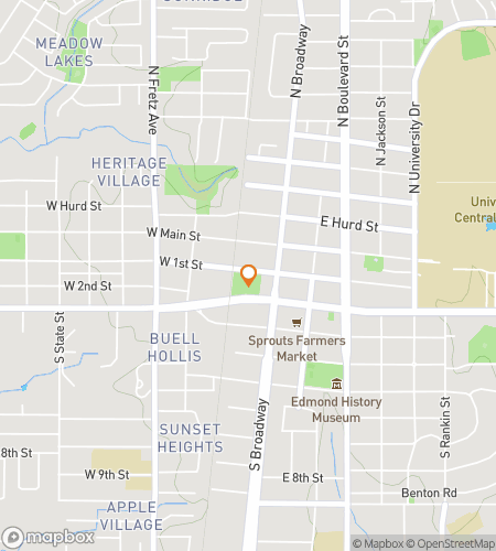 Map of scavenger hunt walking tour for Edmond‘s Electric Excursion