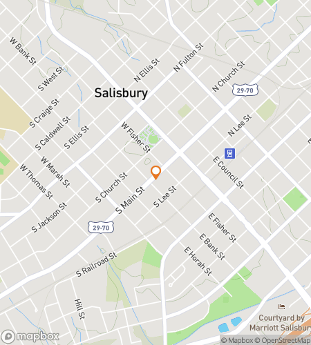 Map of scavenger hunt walking tour for Salisbury Ghost Hunt Tour