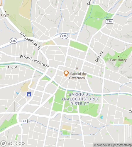 Map of scavenger hunt walking tour for Santa Fe-eeling Good