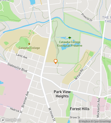 Map of scavenger hunt walking tour for Catawba College Hunt