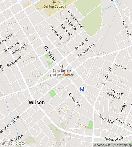 Map of scavenger hunt walking tour for Wilson Whirligig Wonders