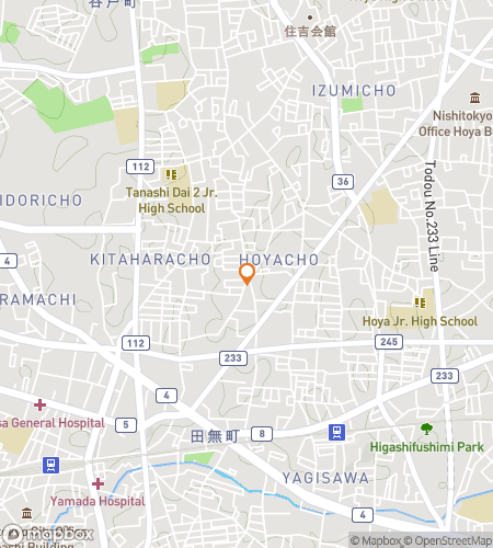 Kaart van speurtocht wandelroute voor Nishi-Tokyo Lokale Steegjes & Treinlijn Avonturen