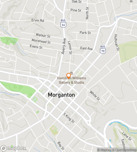 मॉर्गनटन के मार्वलस मिस्ट्री हंट के लिए स्कैवेंजर हंट वॉकिंग टूर का नक्शा