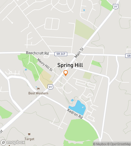 Map of scavenger hunt walking tour for Hill Yeah! The Spring Hill Hunt