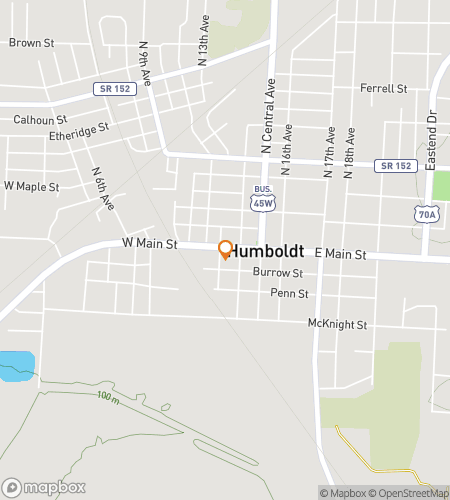 Map of scavenger hunt walking tour for Hum-Boldt‘s Hoppin‘ Hunt