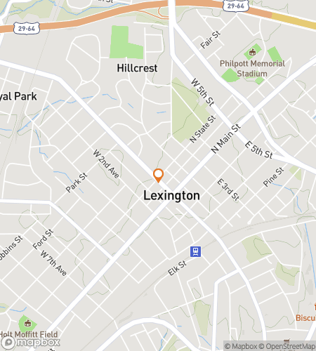 Map of scavenger hunt walking tour for Lexington Scavenger Hunt